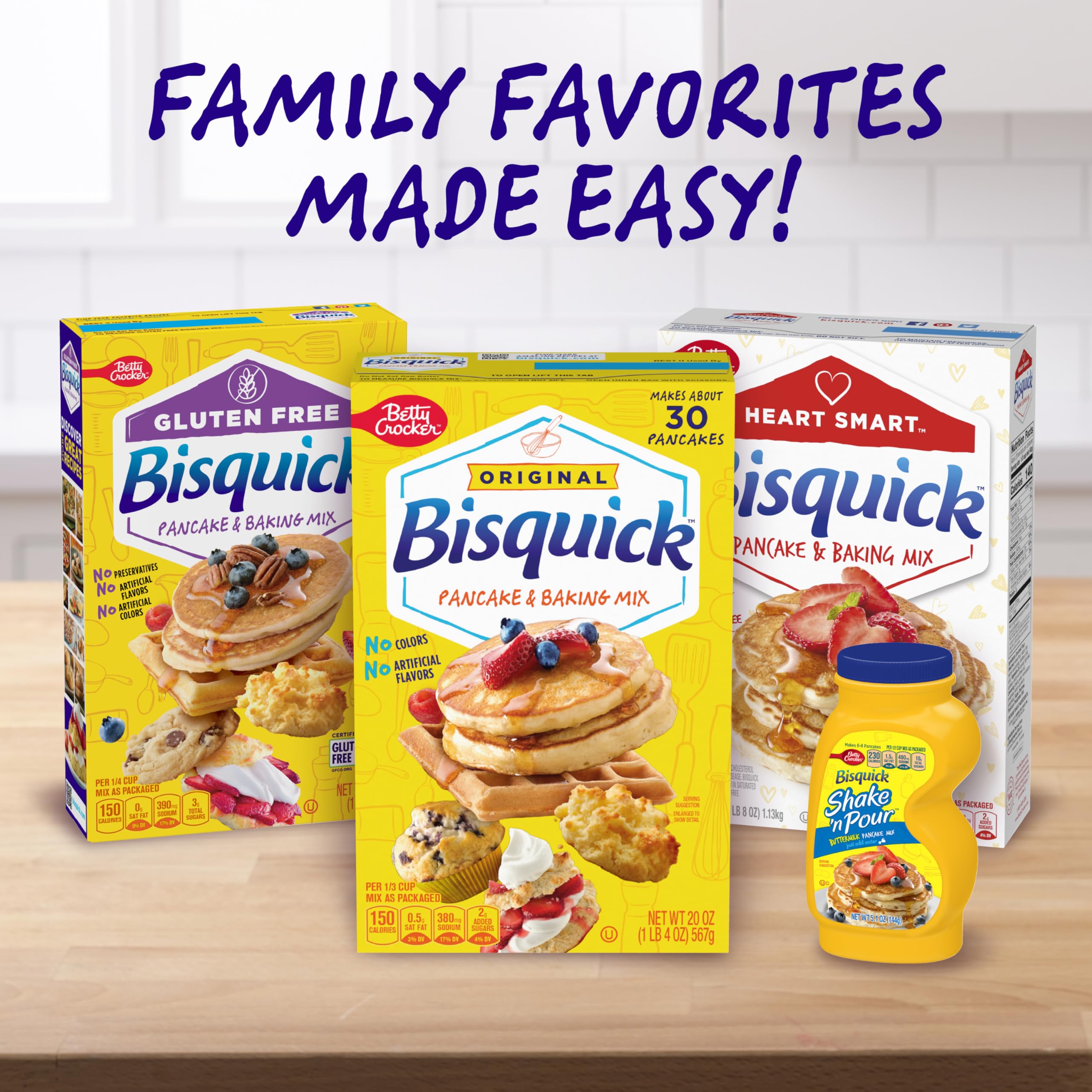 Betty Crocker Bisquick Pancake and Baking Mix, Original, Makes About 60 Pancakes, 40 oz - Image 7