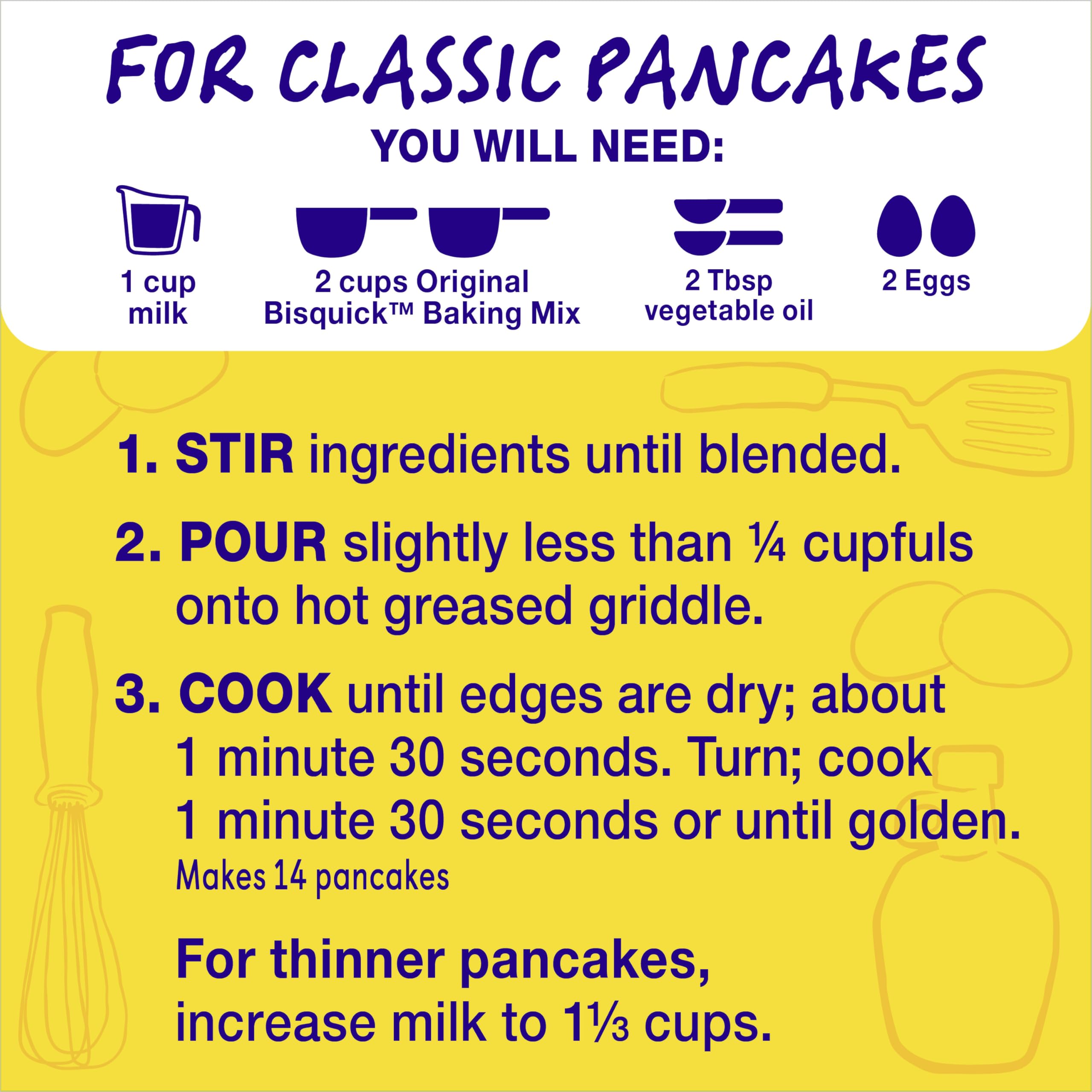 Betty Crocker Bisquick Pancake and Baking Mix, Original, Makes About 60 Pancakes, 40 oz - Image 5