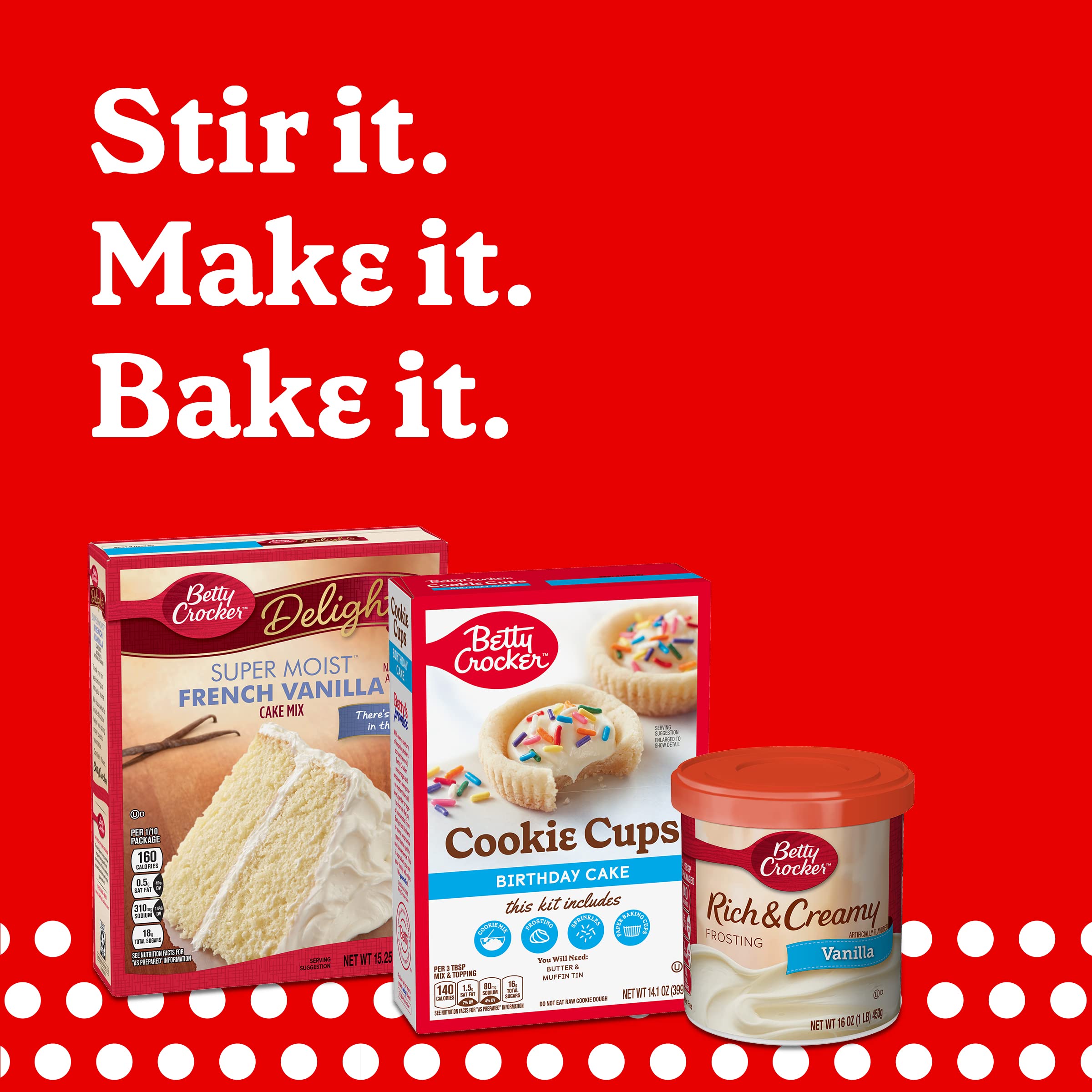 Betty Crocker Original Rainbow Chip Frosting, Gluten Free, 16 oz (Pack of 8) - Image 7