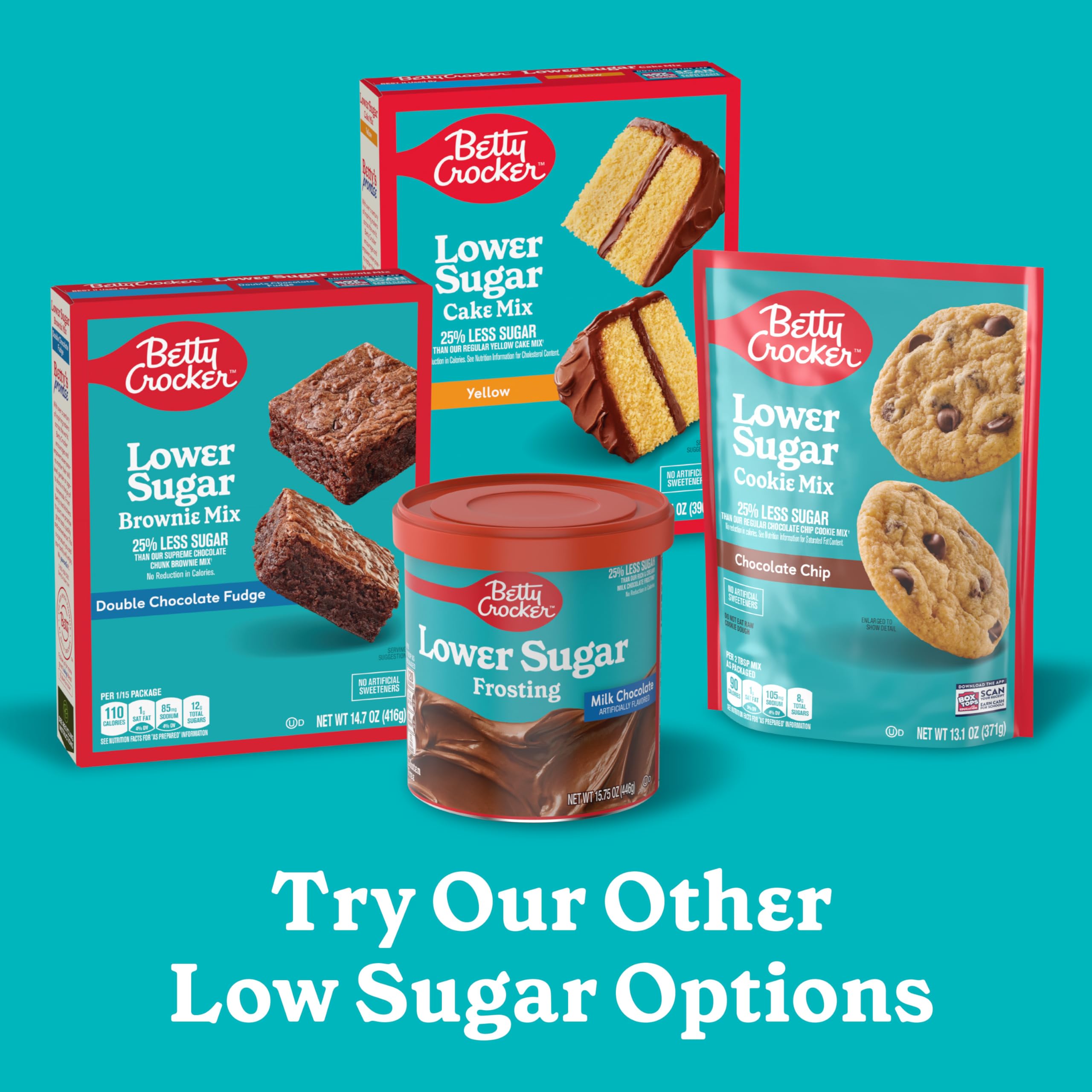 Betty Crocker Lower Sugar Yellow Cake Mix, No Artificial Sweeteners, 14 oz - Image 9