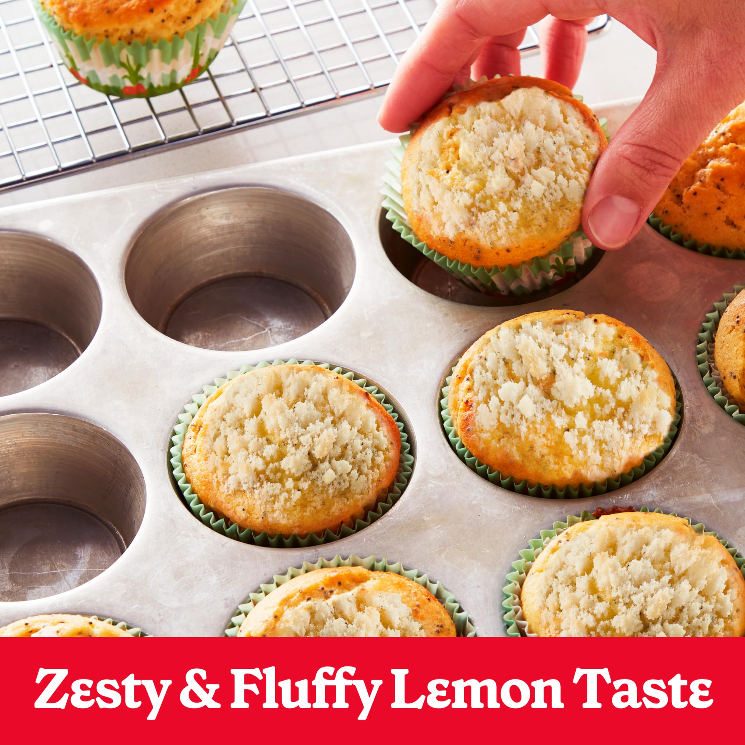 Betty Crocker Muffin and Quick Bread Mix, Lemon Poppy Seed With Streusel, 14.5 oz (Pack of 12) - Image 7