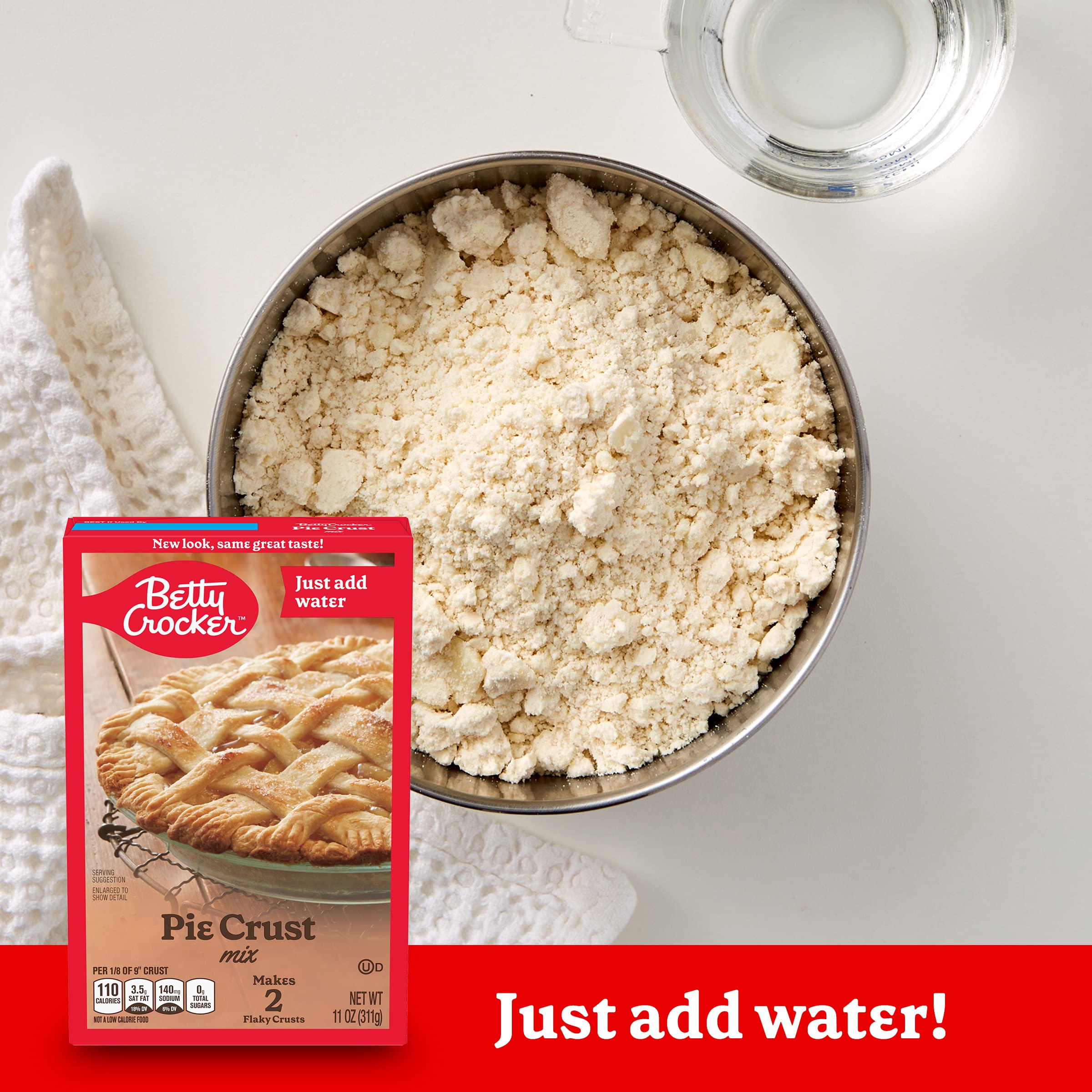 Betty Crocker Pie Crust Mix, Makes Two 9-inch Crusts, 11 oz. (Pack of 12) - Image 4